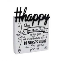 Placa De Mesa #Happy 14,5X12 - Zenir