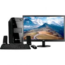 Computador Space BR com Intel Dual Core 4GB 1TB Linux + Monitor AOC LED 21,5" Wi