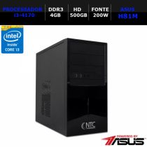 Computador NTC Intel I3 3.7Ghz 3Mb 4GB HD 500GB - NTC