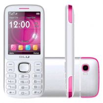 Celular Blu Jenny Desbloqueado T176T Branco-Rosa 32MB