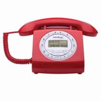 Telefone Retro Vintage com Fio TC8312 Vermelho - Intelbras