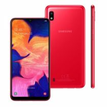 Smartphone Galaxy A10 Vermelho, 32GB, 13MP, Tela 6.2", Android 9.0, Octa-Core - Samsung