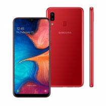 Smartphone Galaxy A20, 32GB, 13MP, Tela 6.4", Vermelho, SM-A205G/DS - Samsung