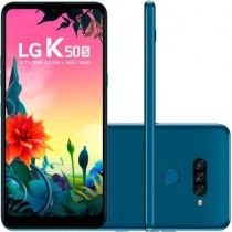 Smartphone K50s 4G, 32GB  Tela 6,5” Câmera 13MP + 5MP + 2MP + 13MP  LM-X540BMW Azul - LG