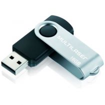 Pen Drive Twist 16GB PD588 Preto USB 2.0 - Multilaser 