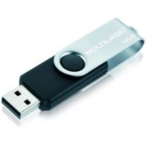 Pen Drive Twist 16GB PD588 Preto USB 2.0 - Multilaser 