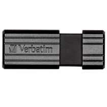 Pen Drive 16GB  Pinstripe Retratil USB 2.0 Preto - Verbatim
