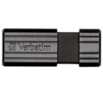 Pen Drive 8Gb Pinstripe Retrátil USB 2.0 Preto - Verbatim