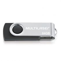 Pen Drive 64 GB Twist Preto PD590 -  Multilaser