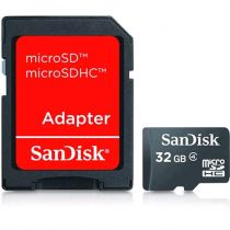 Cartão De Memória 32Gb Micro Sd + Adaptador SD SDSDQM-032G-B35 - Sandisk