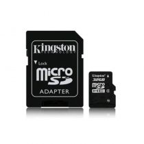 Cartão de Memória Micro SD 32GB Class 10 + Adaptador - Kingston