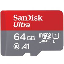 Cartão de Memória 64GB Micro SD Ultra + Adaptador - Sandisk 