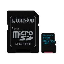 Cartão de Memória Micro SD 64GB Canvas GO - Kingston 