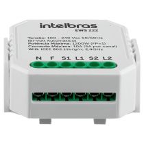 Mini Controlador Smart Wi-Fi 2 Interruptores EWS 222 2/2 - Intelbras