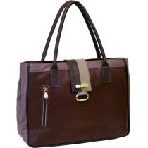 Bolsa Feminina p/ Notebook até 14.1" Mod.1075 Mocaccino - TN Bolsas