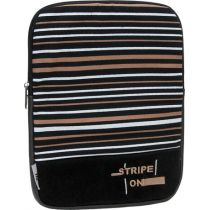 Case para Ipad/Tablet até 10" Stripe On Preto Mod.1237  Stella Sabbah - Tn Bolsa