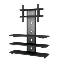 Rack para TV LCD e Plasma Futurity II Metálico Mod.1220PP Preto/Prata - Metávila