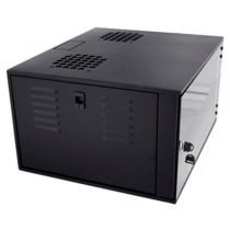 Rack Parede Esu 19" Porta Vidro 12UP450 PR Preto - Fibracem