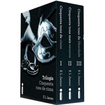 Box Livro - Trilogia Cinquenta Tons de Cinza - E L JAMES