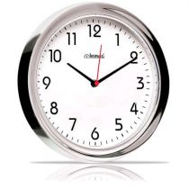 Relógio de Parede Quartz Cromado - Herweg