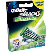 Cartucho Gillette Mach 3 Sensitive 4 Unidades - P&G