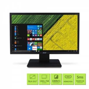 Monitor V206HQL 19,5" HD 60HZ VGA HDMI Acer
