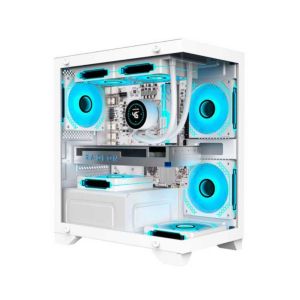 Gabinete Gamer Aquário CG-W1F9 Micro Poseidon - K-MEX