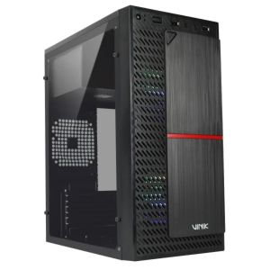Gabinete Gamer Plate Lateral Acrílico c/ 2 fans - VINIK