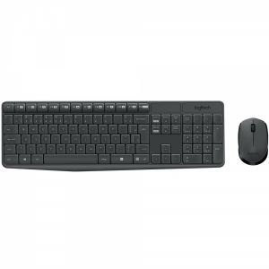 Kit Teclado e Mouse Sem Fio MK235 Cinza ABNT2 - Logitech