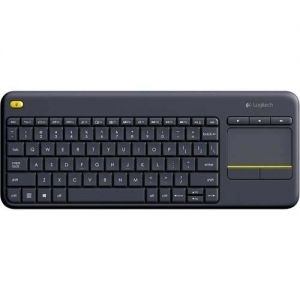 Teclado Sem Fio c/ Touchpad K400 Plus Preto ABNT2 - Logitech