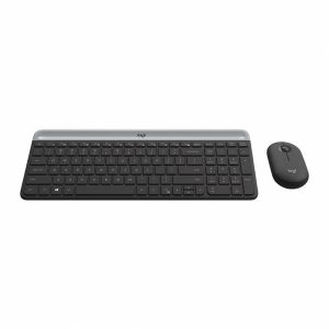 Kit Teclado + Mouse Sem Fio MK470, Cinza, Slim - Logitech 