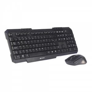 Kit Teclado e Mouse sem Fio K-W10BK Preto - C3Tech