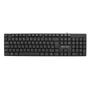 Teclado USB Multmídia KB-M10BK Preto - C3Tech
