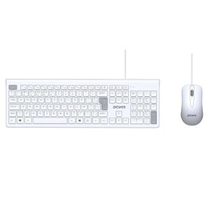 Kit Soft Teclado + Mouse Usb 2m Branco Pcosf2w Abnt2 - Pcyes