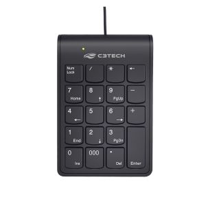 Teclado Númerico USB KN-12BK - C3Tech