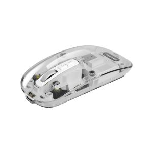 Mouse S/Fio Recarregavel Wifi e Bluetooth Branco– C3Tech