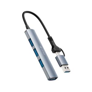 Hub Usb 3.0 Com 4 Portas Usb 15Cm - C3Tech