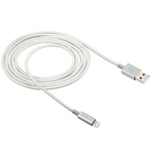 Cabo USB Lightning Nylon Trançado EUAL15NB 1.5M B - Intelbras