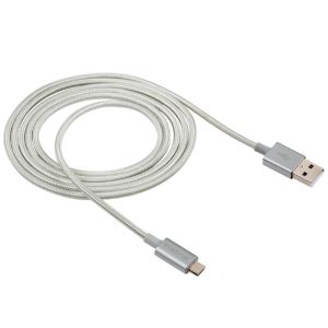 Cabo USB para Micro USB 1,5m Nylon Branco - Intelbras