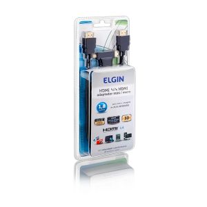 Cabo Hdmi c/ Adaptador 1.8 m EG017 - Elgin