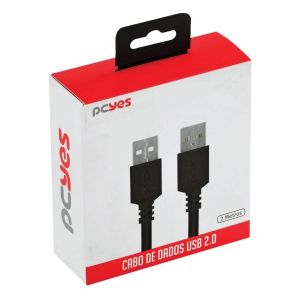 Cabo USB 2.0 Macho x Macho 2m - PCYes