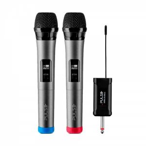 Microfones sem Fio SP801 Pulse UHF com Receptor - Multilaser