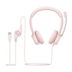 Headset USB H390 Rosa - Logitech