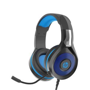 Headset Gamer USB P2 Blue Light DHE-8010 Preto / Azul - HP