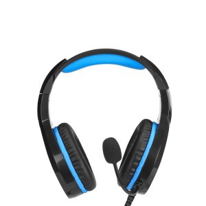 Headset Gamer USB P2 Blue Light DHE-8010 Preto / Azul - HP