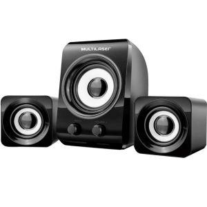 Caixas de Som com Subwoofer 2.1 14W USB - Multilaser
