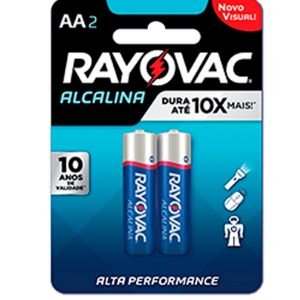 Pilha Alcalina Pack 2 AA - Rayovac