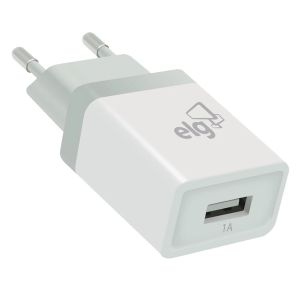 Carregador USB 1 Saída 1A Branco Bivolt WC1A - ELG