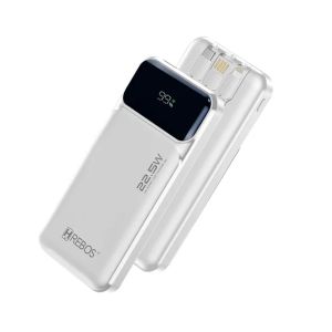 Carregador Portátil 10000AH 22,5W USB-C e Lightning- Hrebos