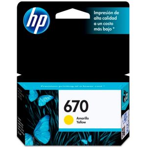 Cartucho de Tinta 670 Original 3.5 ml Amarelo - HP